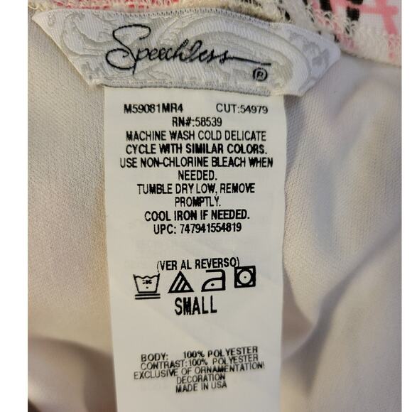 Y2K Baby Doll High Low Midi Dress Tropical Floral‎ 90s Summer Vacation Size S - Picture 4 of 8